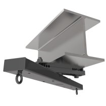 3-8 inch Swivel Beam Clamp 30 inch Arm, Black