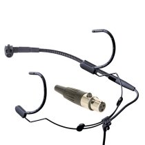Head-Worn Condenser Cardioid Microphone With Mini-Xlr Connection For Bodypack Transmitters A