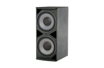 Weather Resistance Dual 15" Front-Firing Subwoofer, Black