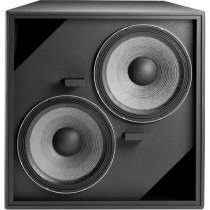 Extreme Weather Protection High-Output Dual 15" Low-Frequency Subwoofer Loudspeaker, Black