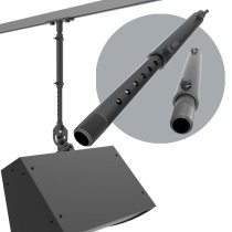 20-30 inch .5 inch Telescoping Pipe Adapter, Black