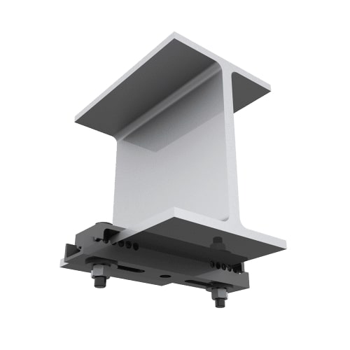 3 To 8 Inch Open Hang Point Beam Clamp, Black