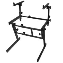 Folding-Z Keyboard Stand With Second Tier