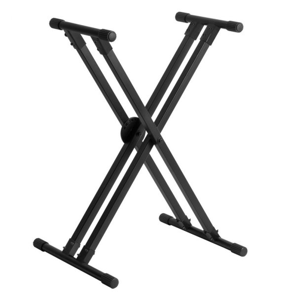 ERGO-LOK Double-X Keyboard Stand with Lok-Tight Construction