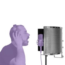 Isolation Shield and Stand-Mounted Acoustic Enclosure