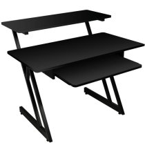 3-Shelf Studio Desk Workstation, Black