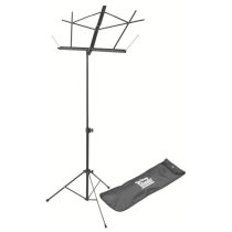 Compact Sheet Music Stand With Bag, Black