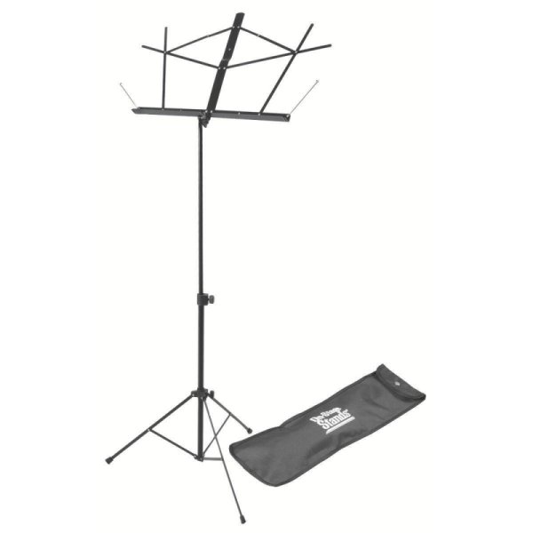 Compact Sheet Music Stand With Bag, Black