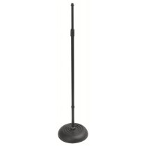 Quarter-Turn Round-Base Mic Stand