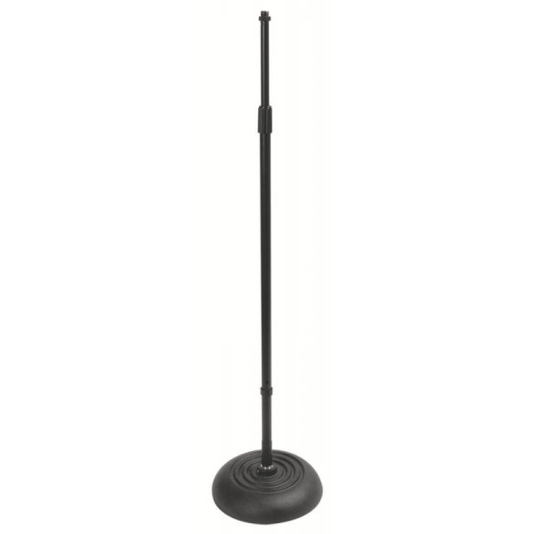 Quarter-Turn Round-Base Mic Stand