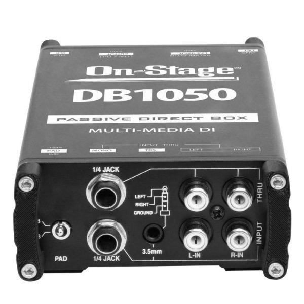 Passive Multimedia DI Box with Stereo-to-Mono Summing