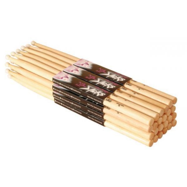Hickory Drumsticks 5A, Wood Tip (12-Pairs)