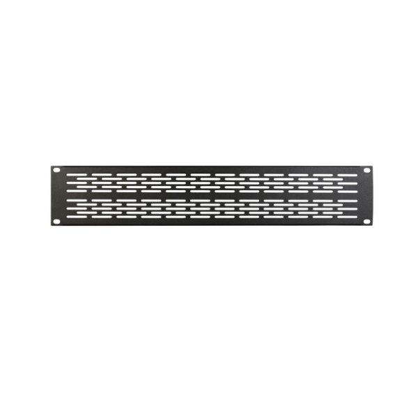 Vented Rack Panel (Black, 2 RU)