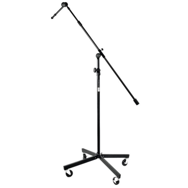 Tripod Studio Mic Boom with 7" Mini Boom Extension and Casters