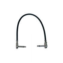 1' Patch Cable With Pancake Connectors, Black