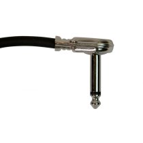 1' Patch Cable With Pancake Connectors, Black