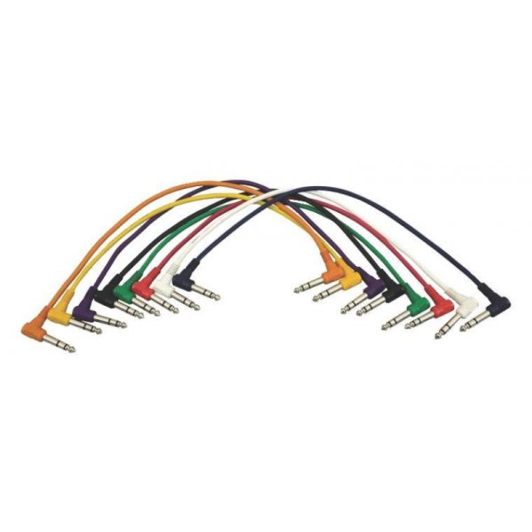 Right-Angle Patch Cables (TRS-TRS, 8-pack)