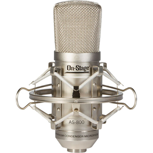 Large-Diaphragm Cardioid Condenser Microphone with Shockmount