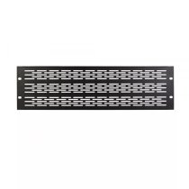 3U Vented Rack Panel, Black