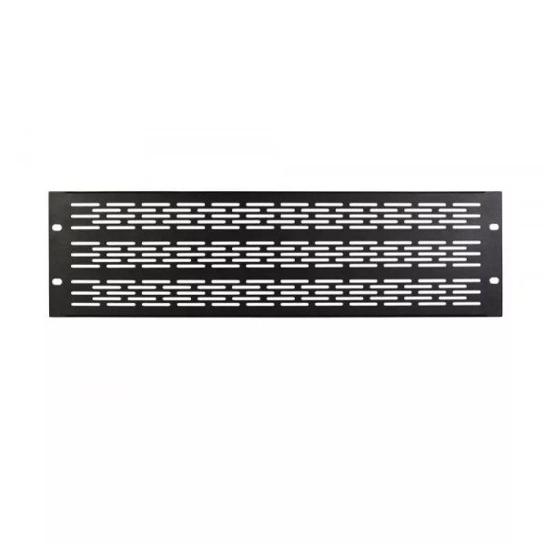 3U Vented Rack Panel, Black