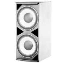 High-Power Dual 18″ 2400W Subwoofer, White