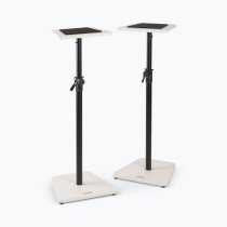 Wood Studio Monitor Stands, White (Pair)