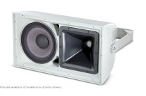 High Power 2-Way All-Weather Loudspeaker With 12" Lf And Rotatable Horn, Gray